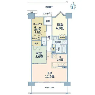 ジェイグラン・エル堺【10階】の間取り