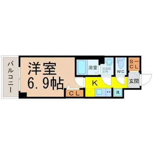 プレサンス東別院駅前II【7階】の間取り