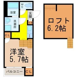 SQUARE千種【2階】の間取り