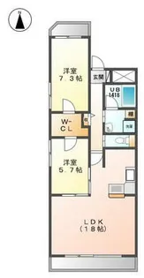 グランスイート敷島【4階】の間取り