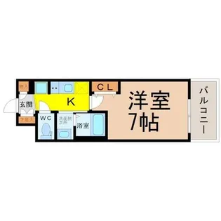 エステムコート名古屋鶴舞シエル【9階】の間取り