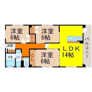 ビラ三秀上前津【2階】の間取り