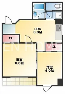 ラパンジール日本橋【4階】の間取り