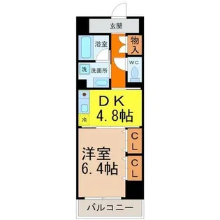 エスタシオン御器所【6階】の間取り