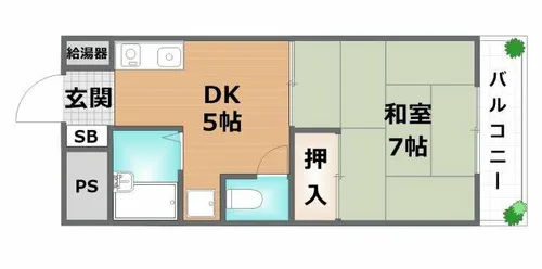 YKマンション【7階】の間取り