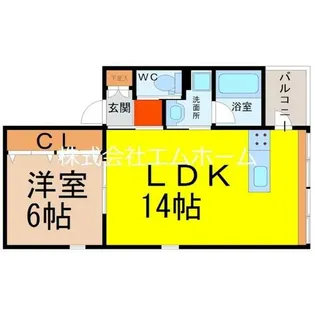SANSISTA(サンシスタ)【3階】の間取り