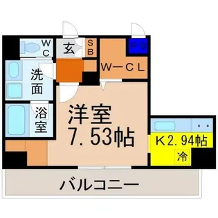 ルーエ金山【8階】の間取り