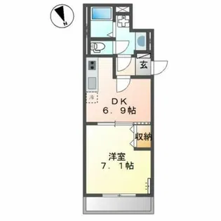 嵯峨野ライフ【2階】の間取り