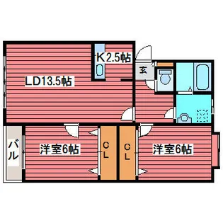 橋本マンション【2階】の間取り