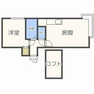 北海道札幌市北区北三十一条西6丁目【アパート】の間取り