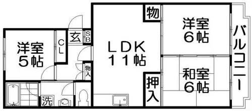 SACRA VIA【2階】の間取り