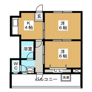 キャトルセゾンⅡ【1階】の間取り
