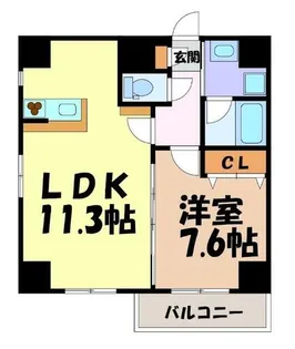 グランツ昭和館【8階】の間取り