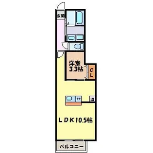 ハウス北原【1階】の間取り
