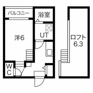 吹上パークタワー31F【1階】の間取り