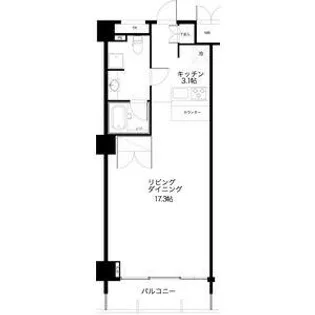スクエア名駅南【5階】の間取り