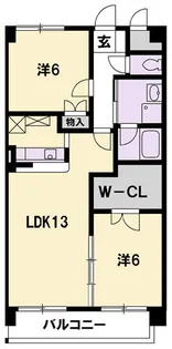 和田浜マンション【203号室】の間取り