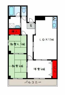 ミレニアムニシムラ【3階】の間取り