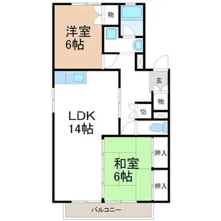 アネックス水越【2階】の間取り