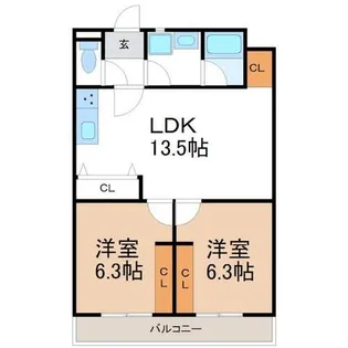 シルクハイツ【306号室】の間取り
