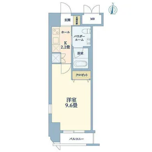 クリスタルグランツ京都高辻【8階】の間取り