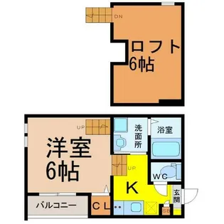 グリーンリーフ名城清水【1階】の間取り