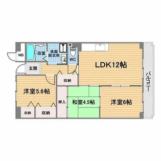 レルンブラール【1階】の間取り