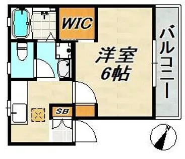 リーフェ細田町【1階】の間取り