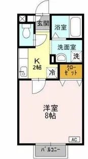 パセオ稲生【1階】の間取り