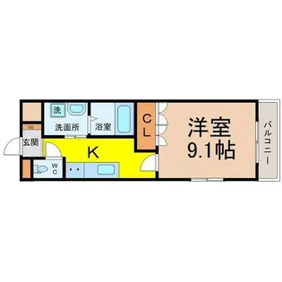 ルーエンハイム切戸【2階】の間取り