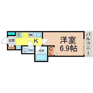 ベレーサ名駅ウエスト【6階】の間取り