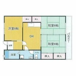 プランドゥ柳川【4階】の間取り