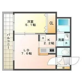 セブンスコートN14【2階】の間取り