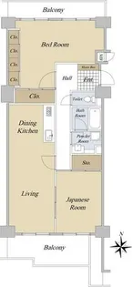 エスポア上前津【8階】の間取り