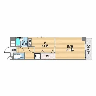 AUBE918【3階】の間取り