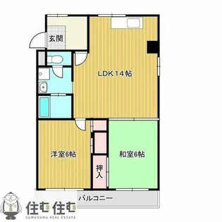 グリーンハイツ東山【2階】の間取り