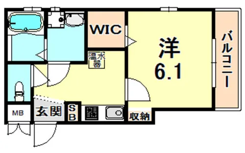 リブレメゾン香櫨園【1階】の間取り