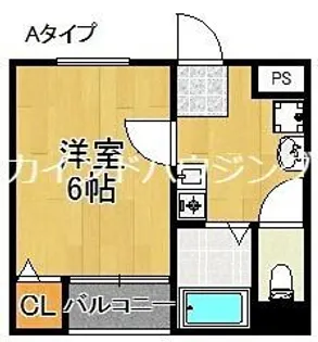 ヴィラ安立【2階】の間取り