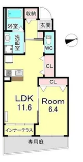 イストワールⅠ【1階】の間取り