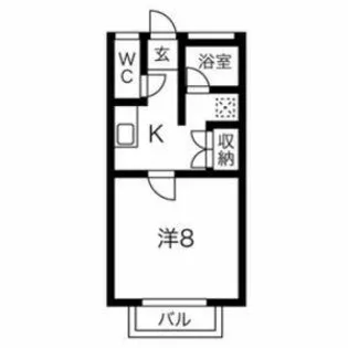 リトルハウス18【103号室】の間取り