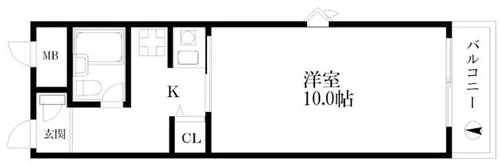 パールスクェアー【6階】の間取り