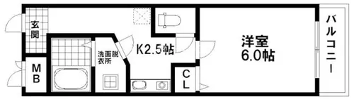 パールスクェアー【5階】の間取り