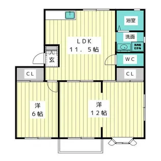 ベルエポック鶴見【2階】の間取り