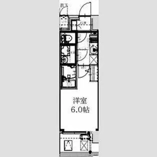 エスリードレジデンスグラン大阪福島ノース【10階】の間取り