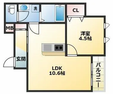 コンフォートKAMI【3階】の間取り
