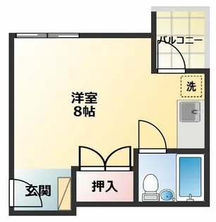 流町マンション【3階】の間取り