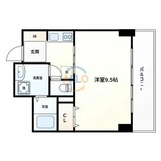 ウィスタリア京橋【4階】の間取り