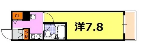 アスライフ湊川公園【2階】の間取り