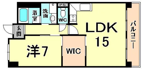 ユーレジデンス武庫川【4階】の間取り