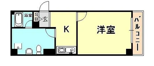 メインステージ芦屋茶屋之町【1階】の間取り